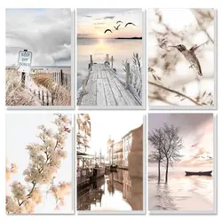 GATYZTORY Pictures By Numbers With Frame Handiwork Lake Landscape Wall Art Paint Kit Painting With Numbers For Adults On Canvas