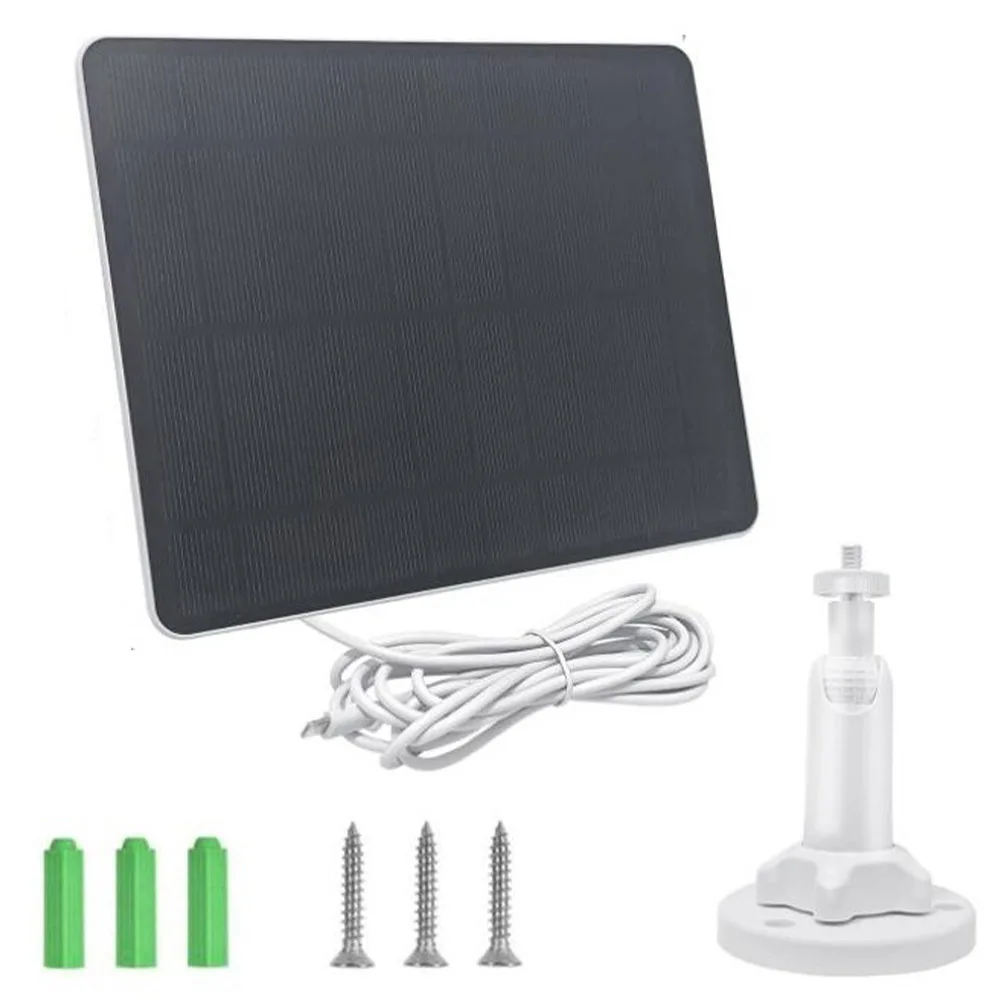 12W Camera Solar Panel DC 5V USB Solar Panel IP65 Waterproof Camera Solar Panel Charger for Small Home Light System