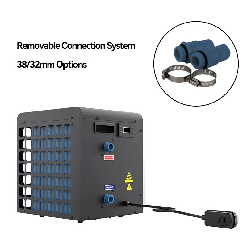 Mini Swimming Pool Heat Pump Electric Plastic R32 Tankless Household Use, Contact Us To Confirm Heating Power Before Order