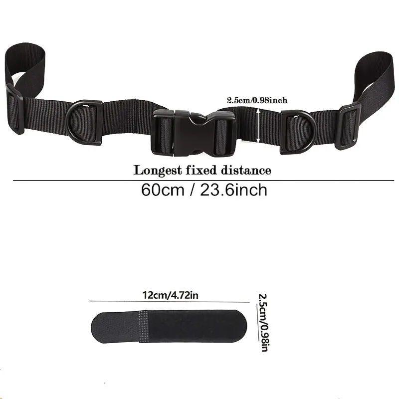 Rucksack-Brustgurt, robuster, verstellbarer Rucksack-Brustgurt mit Schnellverschluss-Schnalle und D-Ring-Haken für verschiedene Rucksäcke – Detail 4