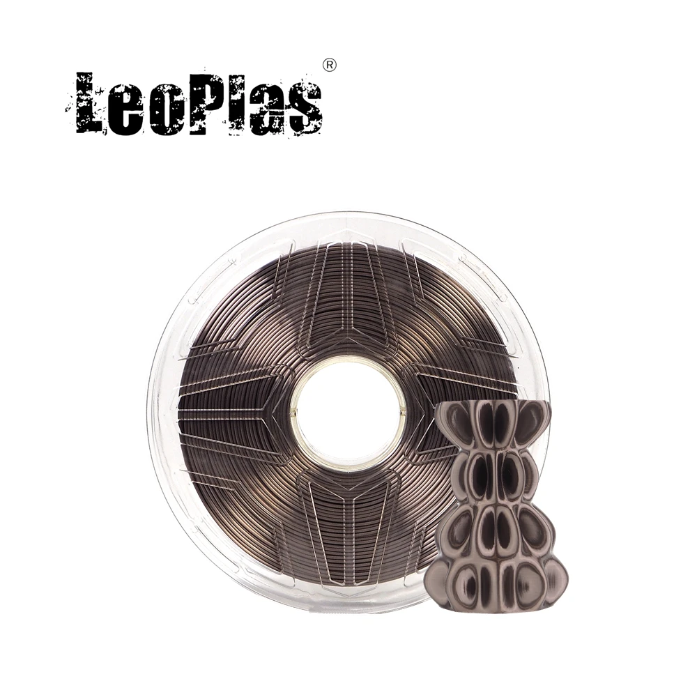 

LeoPlas Coffee Brown Ultra Silk PLA Filament 1.75mm 1kg For 3D Printer Pen Consumable Printing Supply Plastic Material