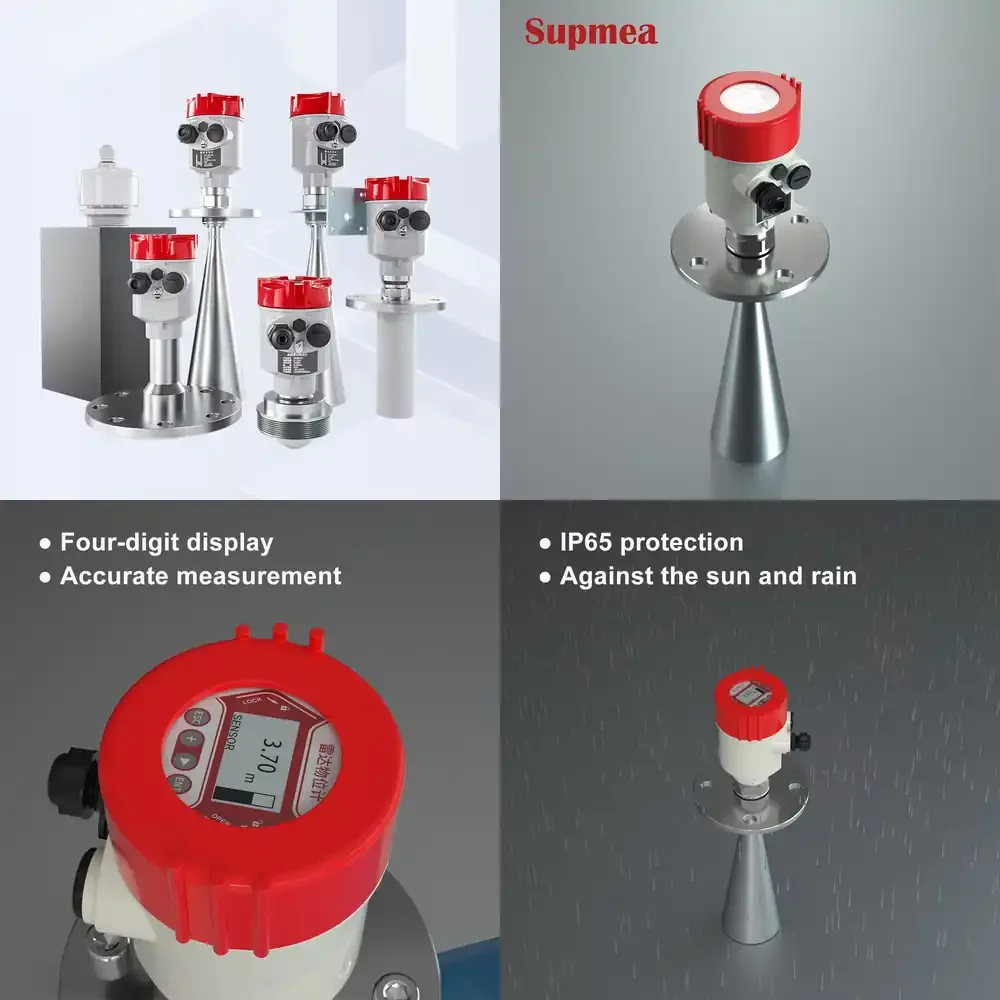 26g radar Level Meter Guided Wave radar Level Gauge Indicator for Cement Silo Level Measurement
