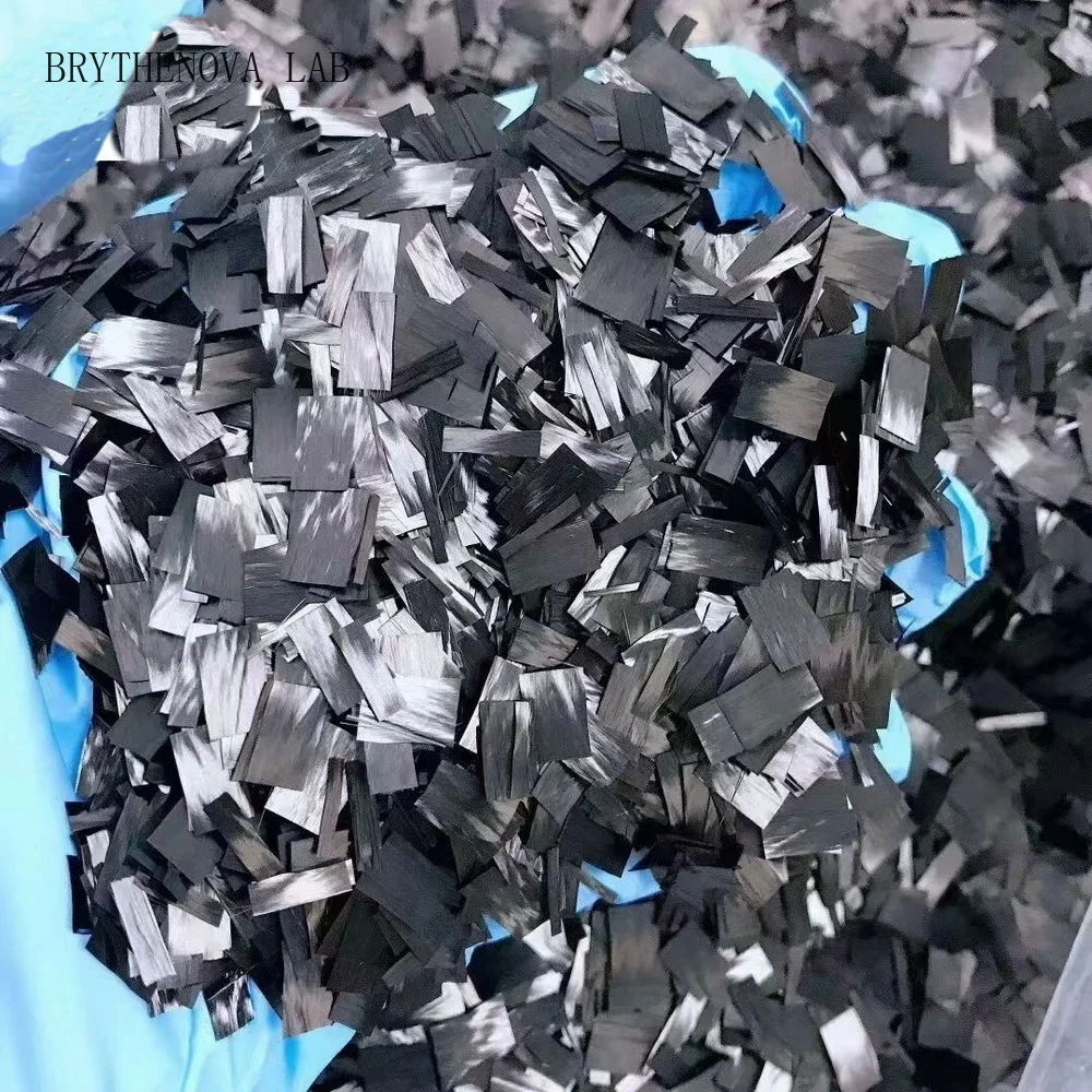 500g Forged Carbon Strength Cutting Chopped Flake Shape10/15/20mm Interior Car and Exterior Parts 