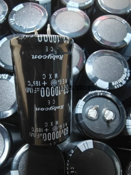 1PCS 10000UF 35V/50V/63V/ 80V/100V 22000UF 63v/100v Power Amplifier Audio Filter Aluminum Electrolytic Capacitor