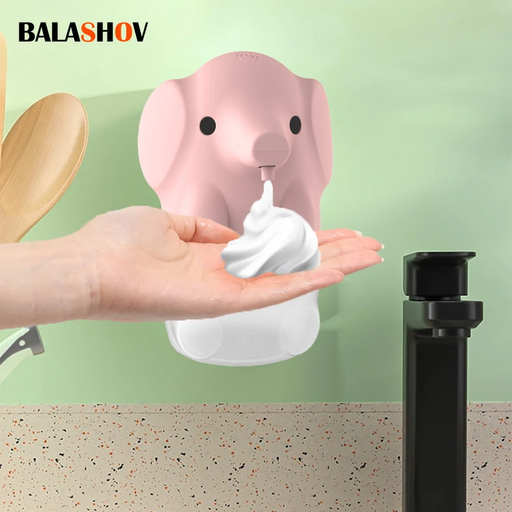 Soap Dispenser Automatic Smart Touchless Infrared Soap Dispenser Wash Elephant Cartoon Home Bathroom Dispenser Quick Foaming