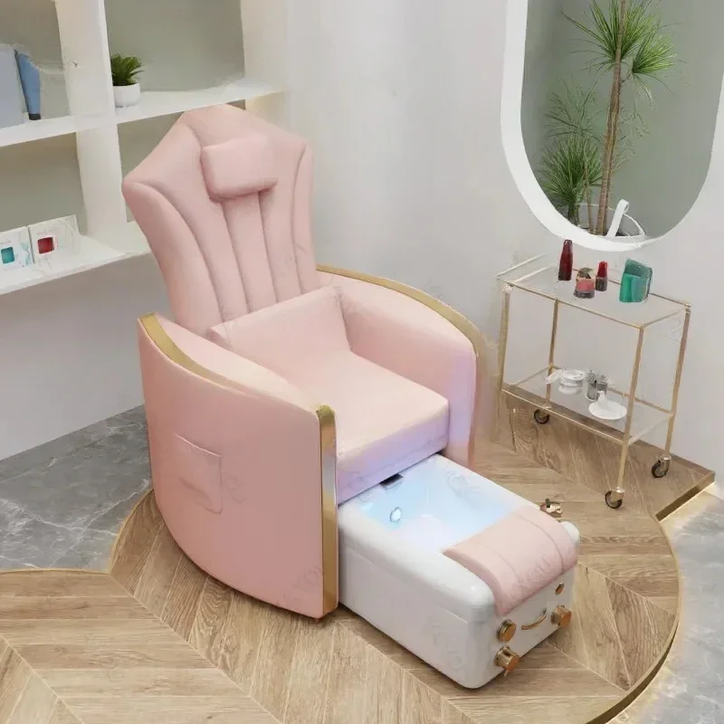 Equipped with Reclining Function, Electric Massage, Nail Art, Eyelash Beauty Sofa, Crossover Salon, Spa, Foot Massage Chair