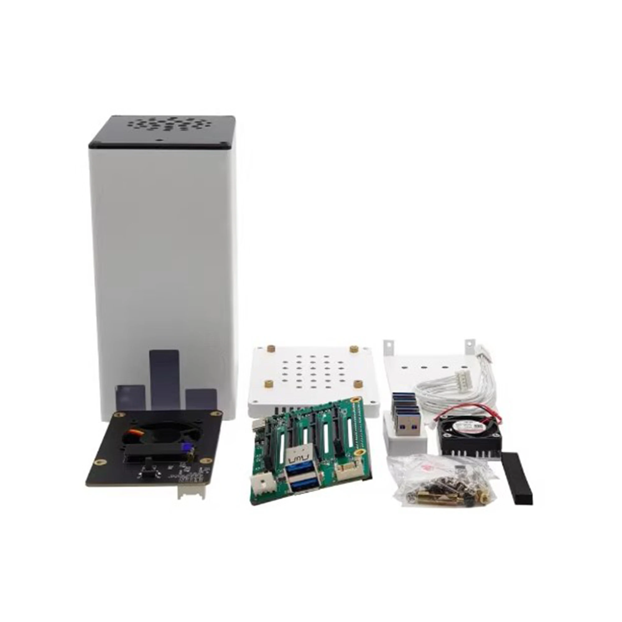 Imagem -05 - Quad Sata Hat Kit Servidor de Armazenamento de Rede Kit para Raspberry pi 4