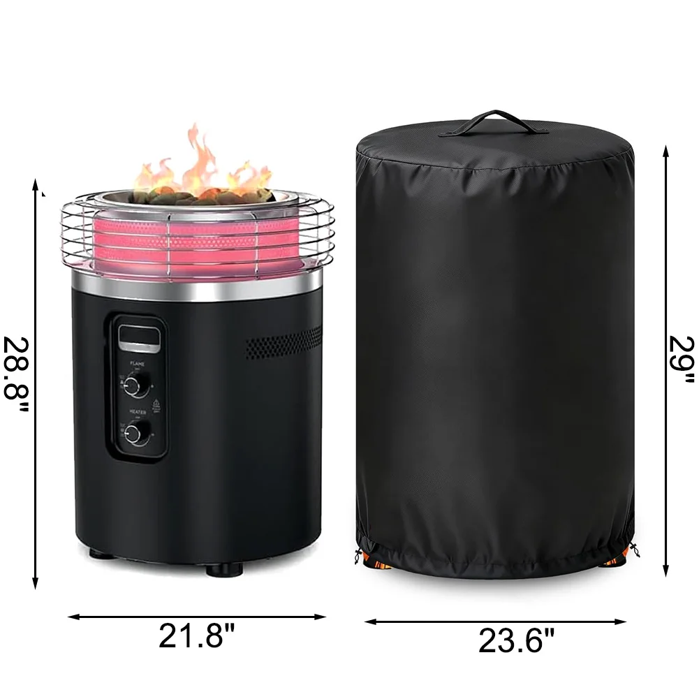 

Outdoor Heater Cover and Oven Brazier Sleeve Made from 600D PVC Oxford Cloth with Full Weather Barrier Properties