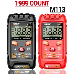 ANENG-Multimètre numérique M113, voltmètre AC/DC, 1999 V, Ohm, NCV 02/10/2018, testeur de volts, outils d'électricité, 600 points