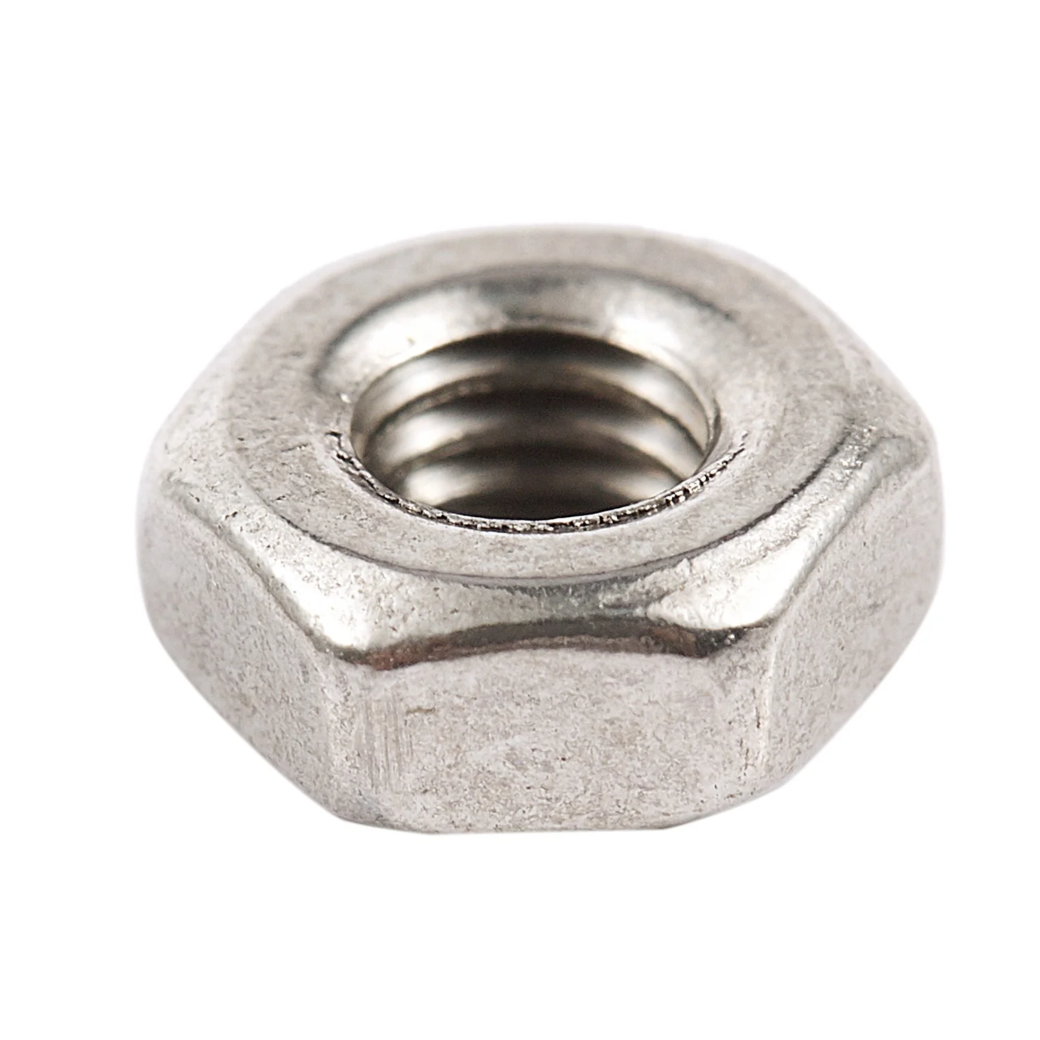 HOT 100Pcs M3 3mm Female Thread Hex Metal Nut Fastener Silver Tone