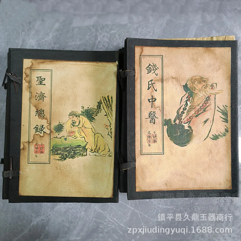 Medical , antique collectibles, thread-bound book sets, various styles of ancient books