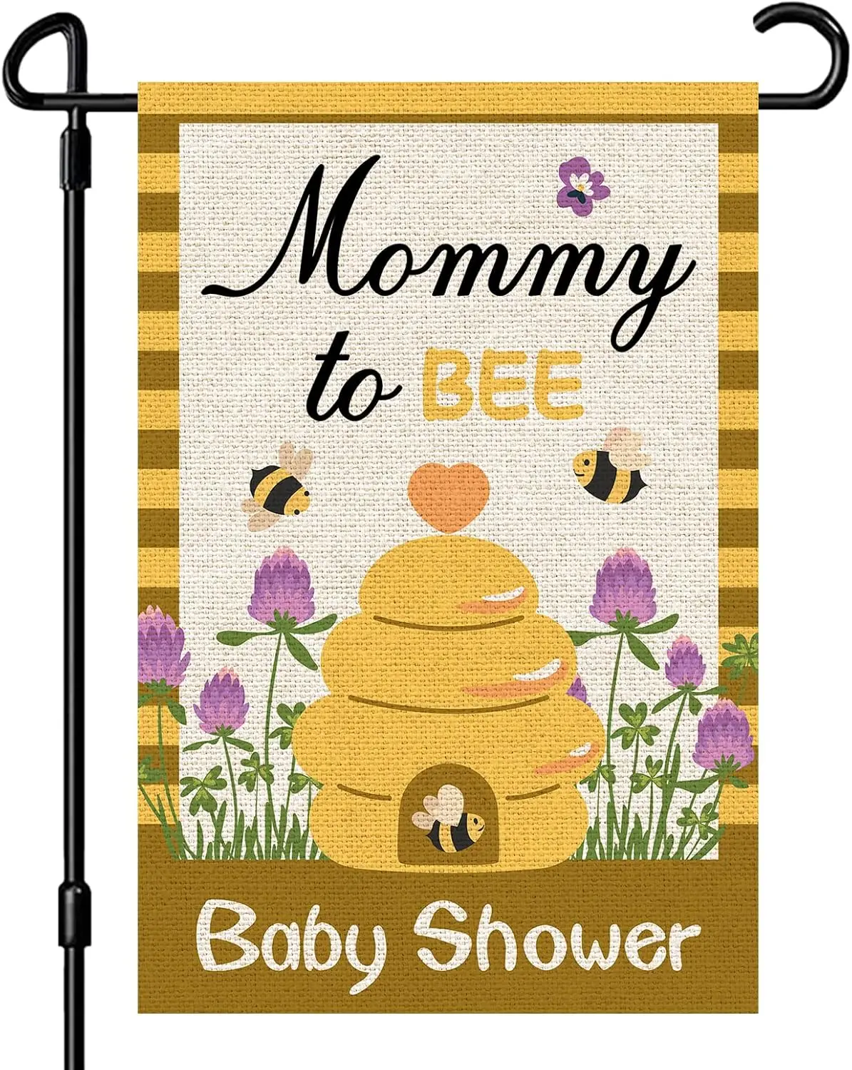 علم حديقة INNORU Mommy to Bee، لافتة ساحة حفلات استحمام الطفل على شكل نحلة، حفلة إعلانية للحوامل للنحل في الأماكن المغلقة والخارجية HHU