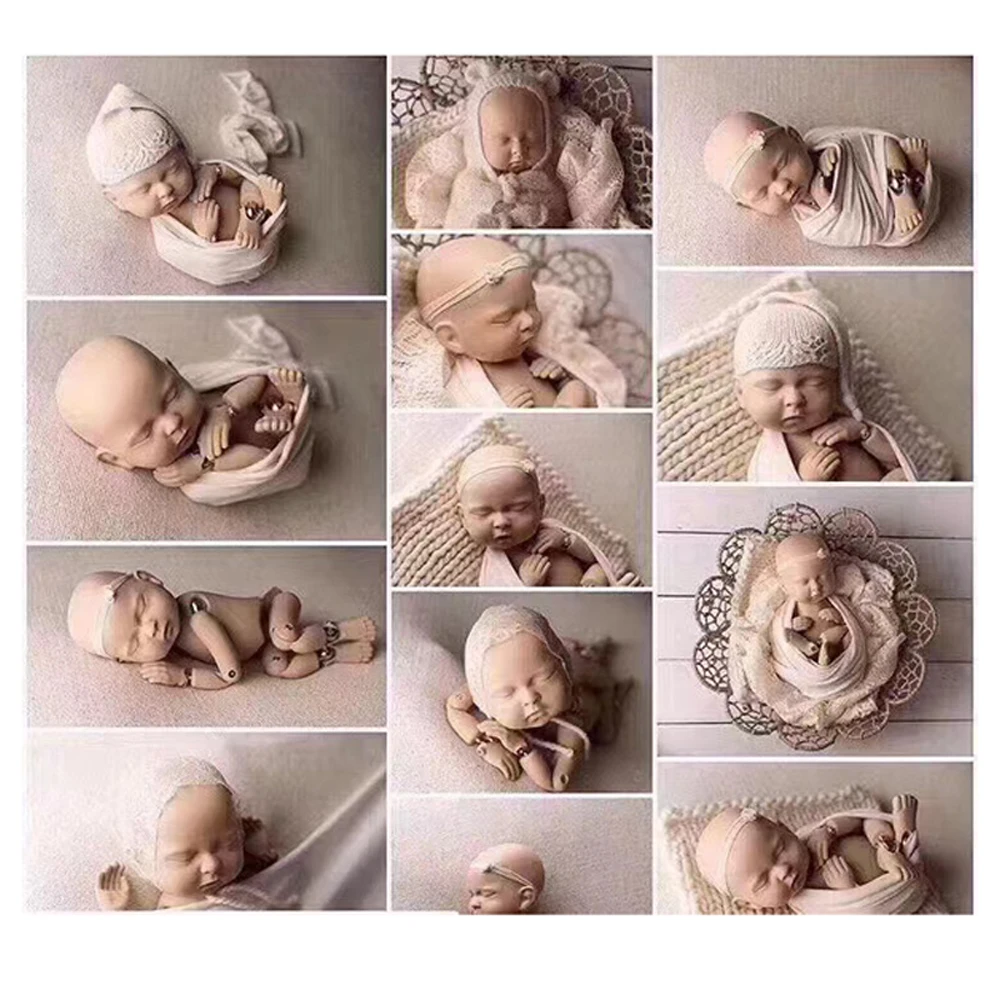 Newborn Posing Doll Photography Props baby Photography Clothing Joint Doll Model Practice Photography Accessories Newborn Props