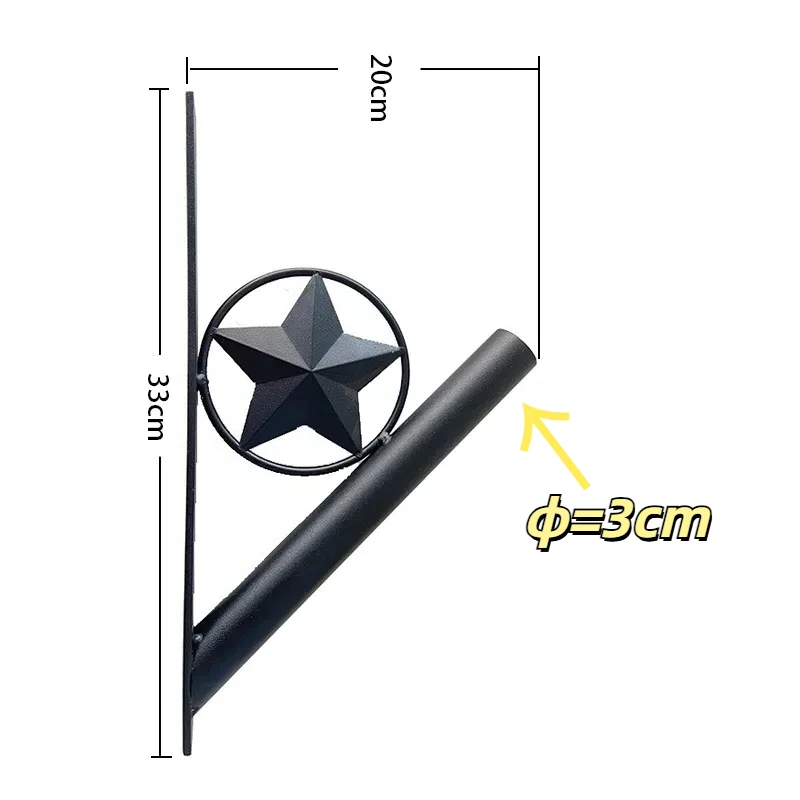 wrought iron wall flagpole bracket fixed wall flag insertion pole base 45 oblique insertion flagpole base manufacturer