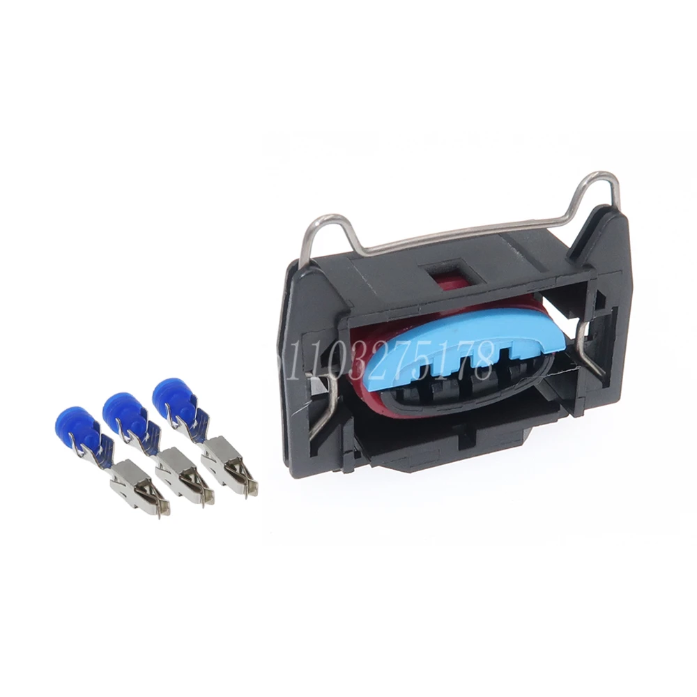 1 Set 3 Pin Automotive High-voltage Ignition Coil Waterproof Wire Socket for Honda Ford Knock Sensor Cable Connector