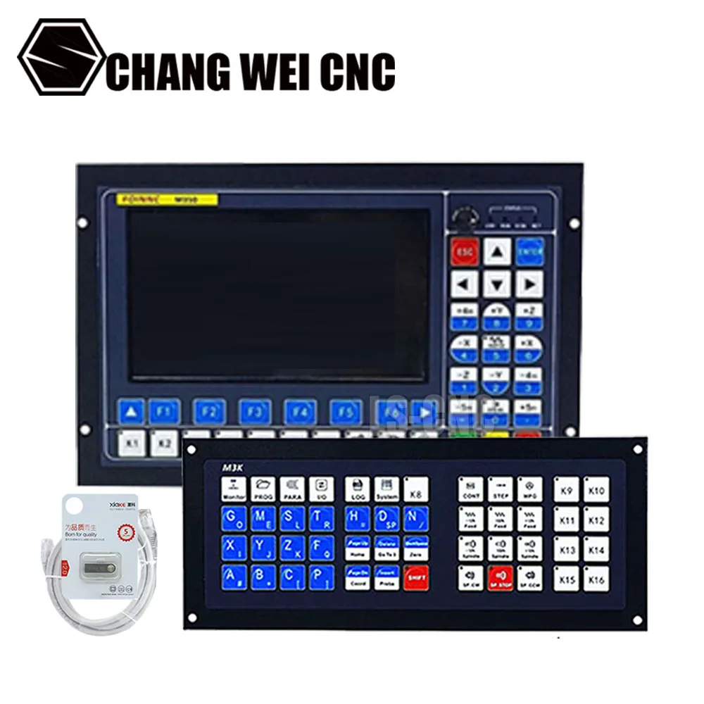 M350 Cnc Controller 3/4/5 Control System G Code Support Tool Magazine/atc Offline Plc For Router Engraving + Extended Keyboard