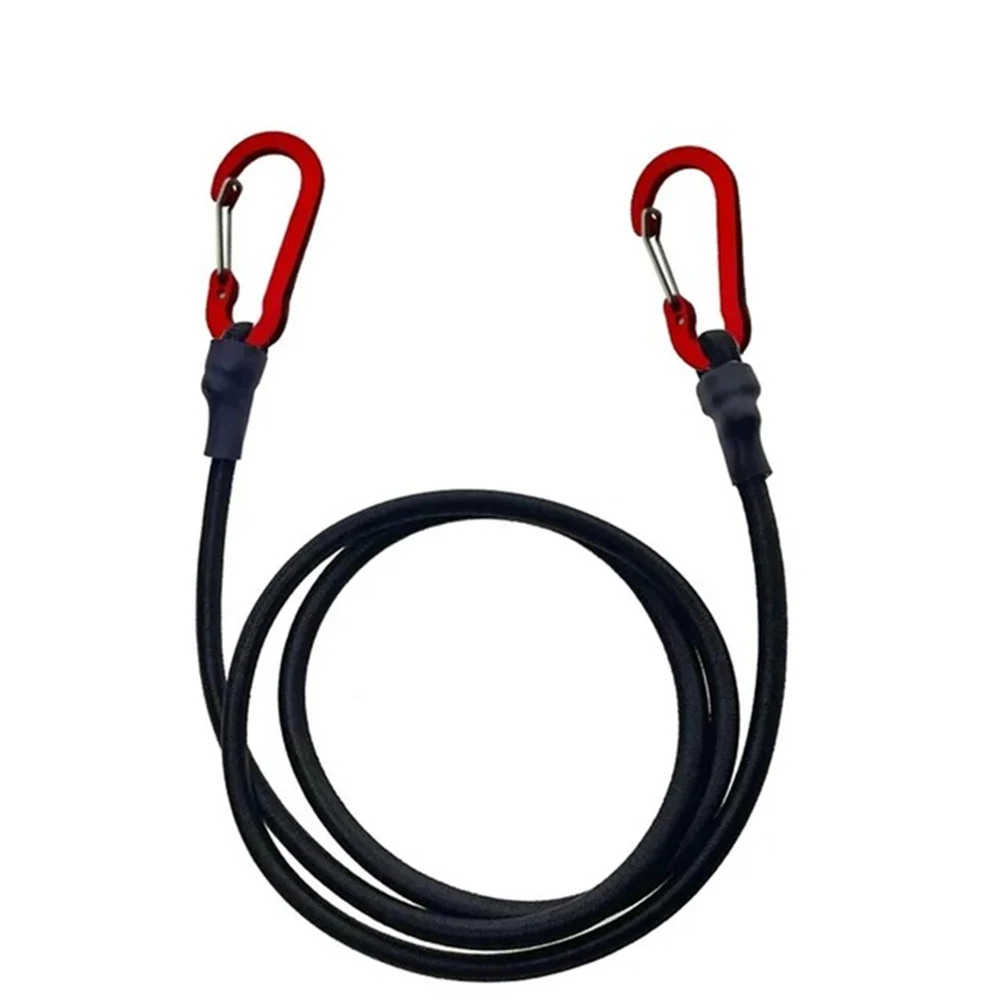 8mm Heavy Duty Bungee Cord Elastic Tie Strap String Carabiner Hooks Kayak Cycling Luggage Packing Ropes Camping Accessories