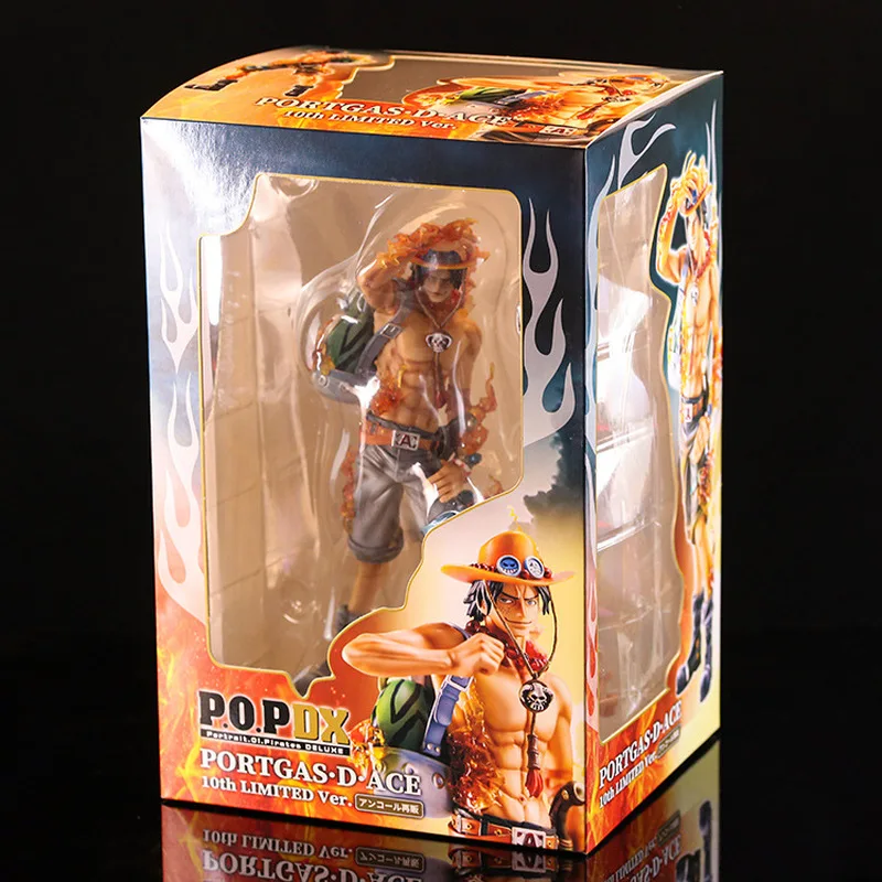 Аниме One Piece 10-летие Fire Fist Ace Luffy Brother Коллекционные фигурки с двойной головкой ПВХ Кукла Статуя Модель Игрушки