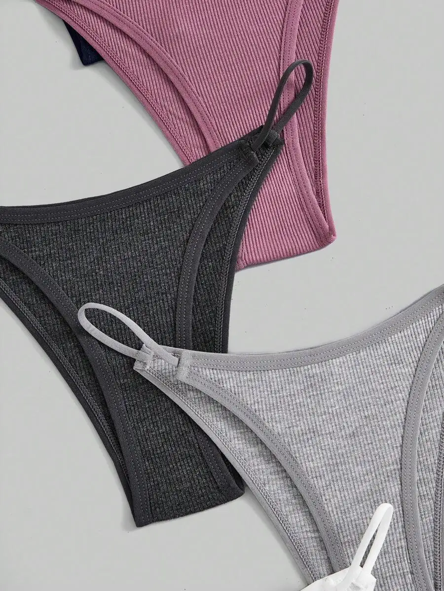 

Women 7 Packs Simple Comfortable Pique Knit Panties