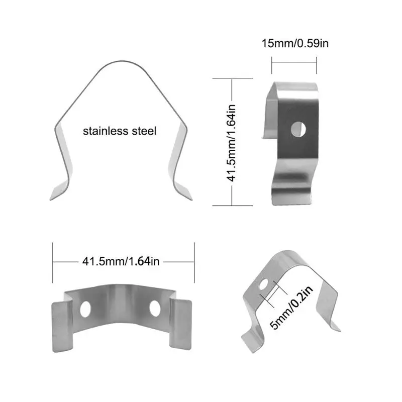 Picture 5: T78C! 50PCS Grilling Stainless Steel Thermometer Temperature Probe Universal Fixed Bracket A Single Hole