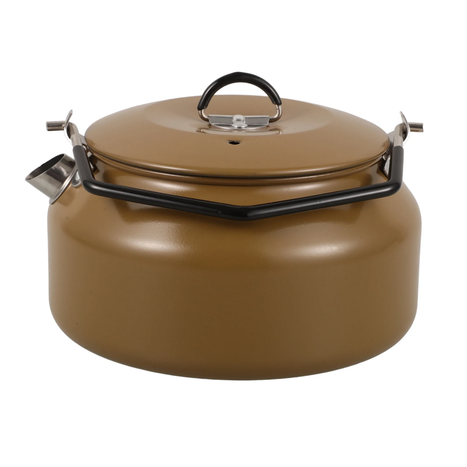 

Camp Tea Kettle Convenient Water Camping Coffee Pot Outdoor Hiking Picnic Ergonomic Metal