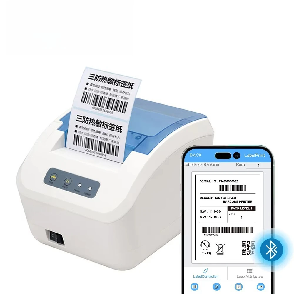 

Thermal Label Printing Machine Roll Sticker Printer Products Price Tag Barcode Printer