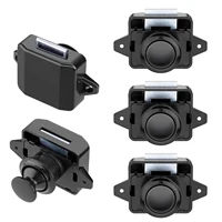 5 piezas de pestillos de botón de 26mm, pestillo de puerta de gabinete, cerradura de empuje de coche sin llave para RV, armario, autocaravana