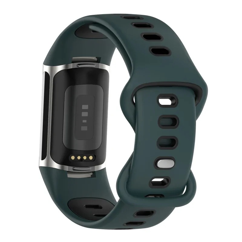 Silicone Strap For Fitbit Charge 5 6 Band Adjustable Replacement Bracelet For Fitbit Charge 6 5 Sports Fitness Smart Watch Belt - view 6