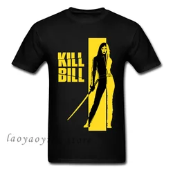 Men's Movie Kill Bill Pulp Fiction Movie Loose Graphic T-shirt, Django Film, Casual Oversized Tops