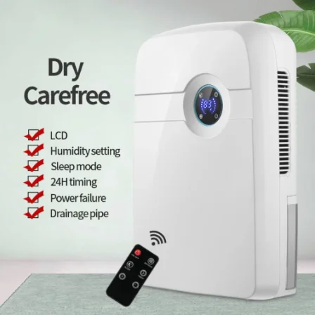 Moisture Absorber Anion Purify Air Dryer 2.5L Water Tank Portable Electric Home Office Drying Machine LCD Home Dehumidifier