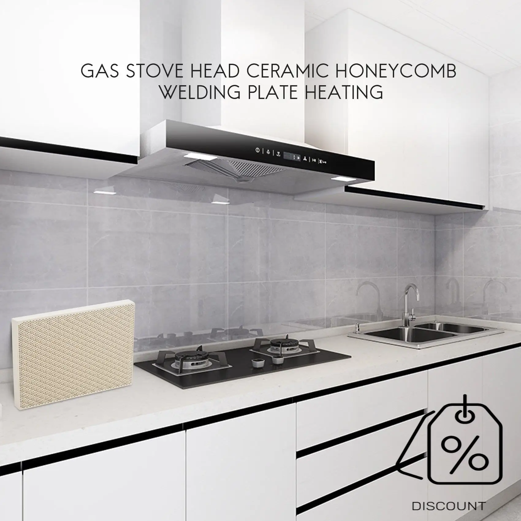 BAAG- ハニカムはんだ付けボード加熱ガスストーブヘッド 135X95x13mm 新しい