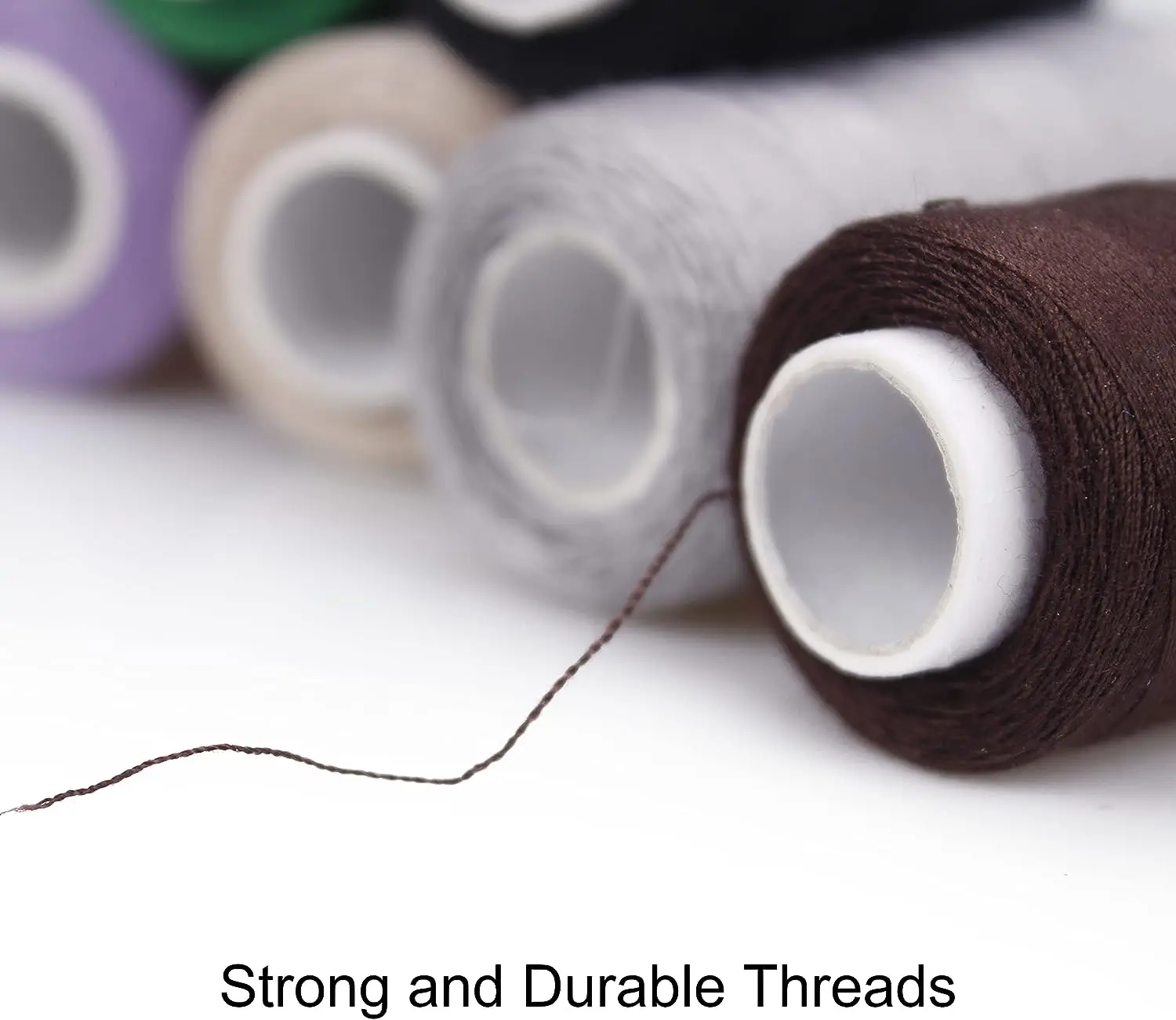12 Color Set of Polyester All-Purpose Sewing Threads Prewound Bobbin and Sewing Machine DIY Crafts Embroidery Thread 380 Yards