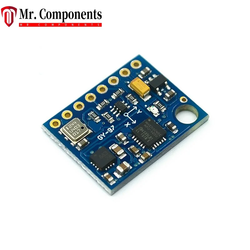 1PCS GY-87 10DOF MPU6050 HMC5883L BMP180 Chip Module IIC IC2 MWC Flight Control Sensor Module MS5611-01BA03 QFN-8 In Stock