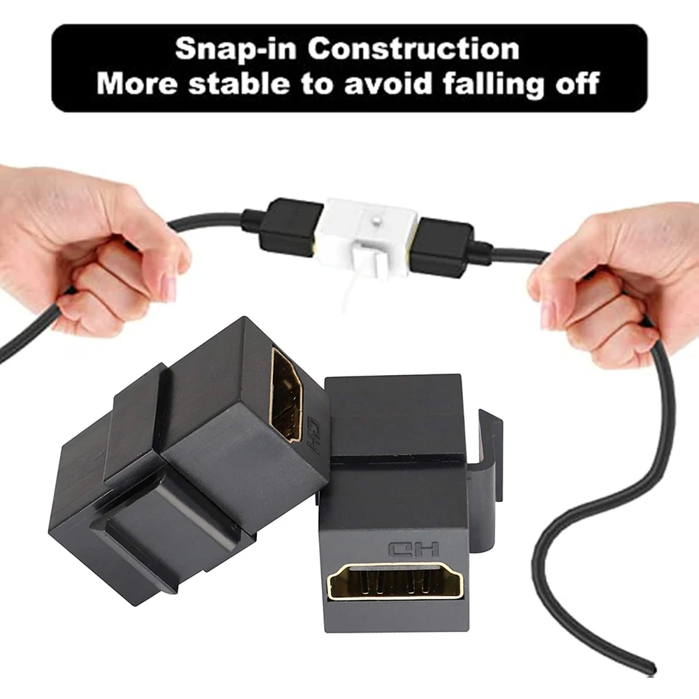 

Адаптер-соединитель Keystone Jack «Мама-мама», совместимый с HDMI разъем, розетка-переходник для настенной панели