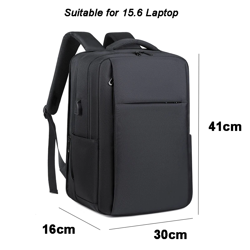 Imagem -06 - Bolsa para Laptop Masculina Oxford Grande Capacidade à Prova Dágua Porta de Carregamento Usb Macbook Acessórios para Laptop Bolsas de Negócios para Laptops 15.6