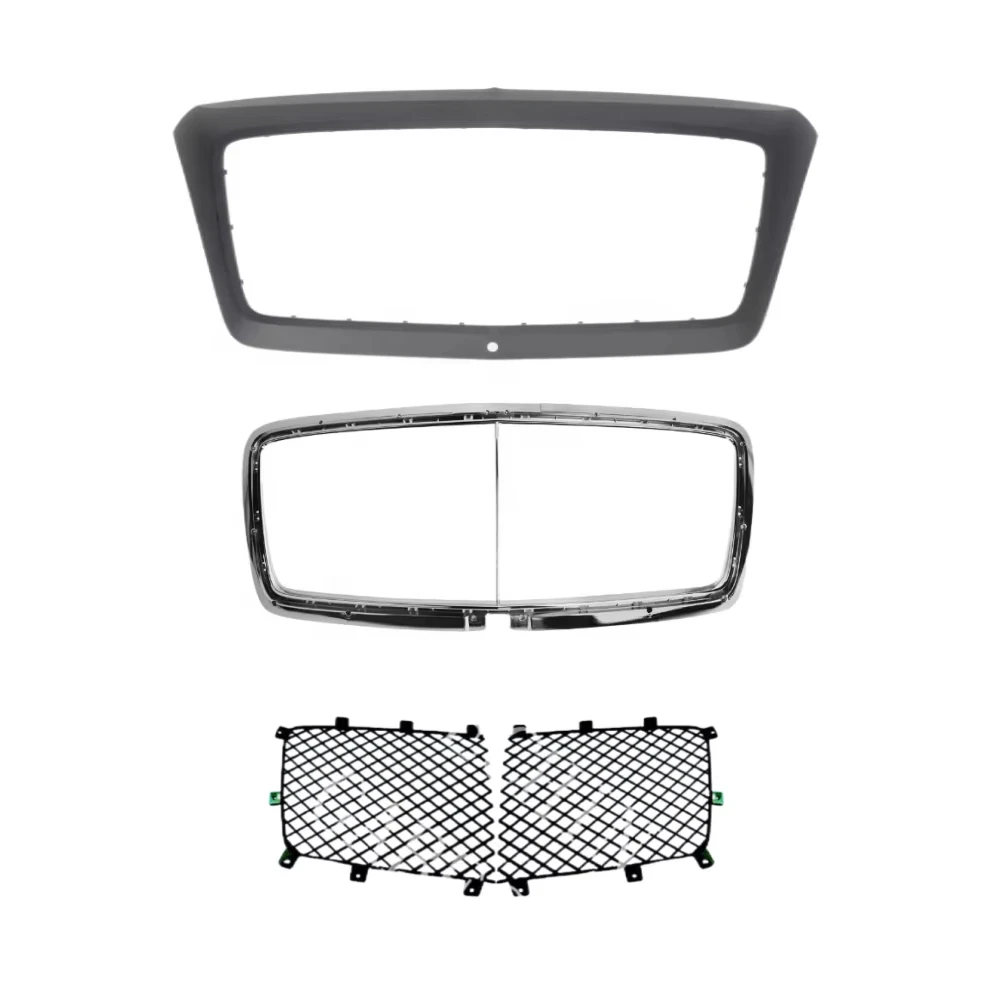 New for Bentayga 2016-2020 Radiator Grille Cover Plate OEM 36A853653 Black/Silver