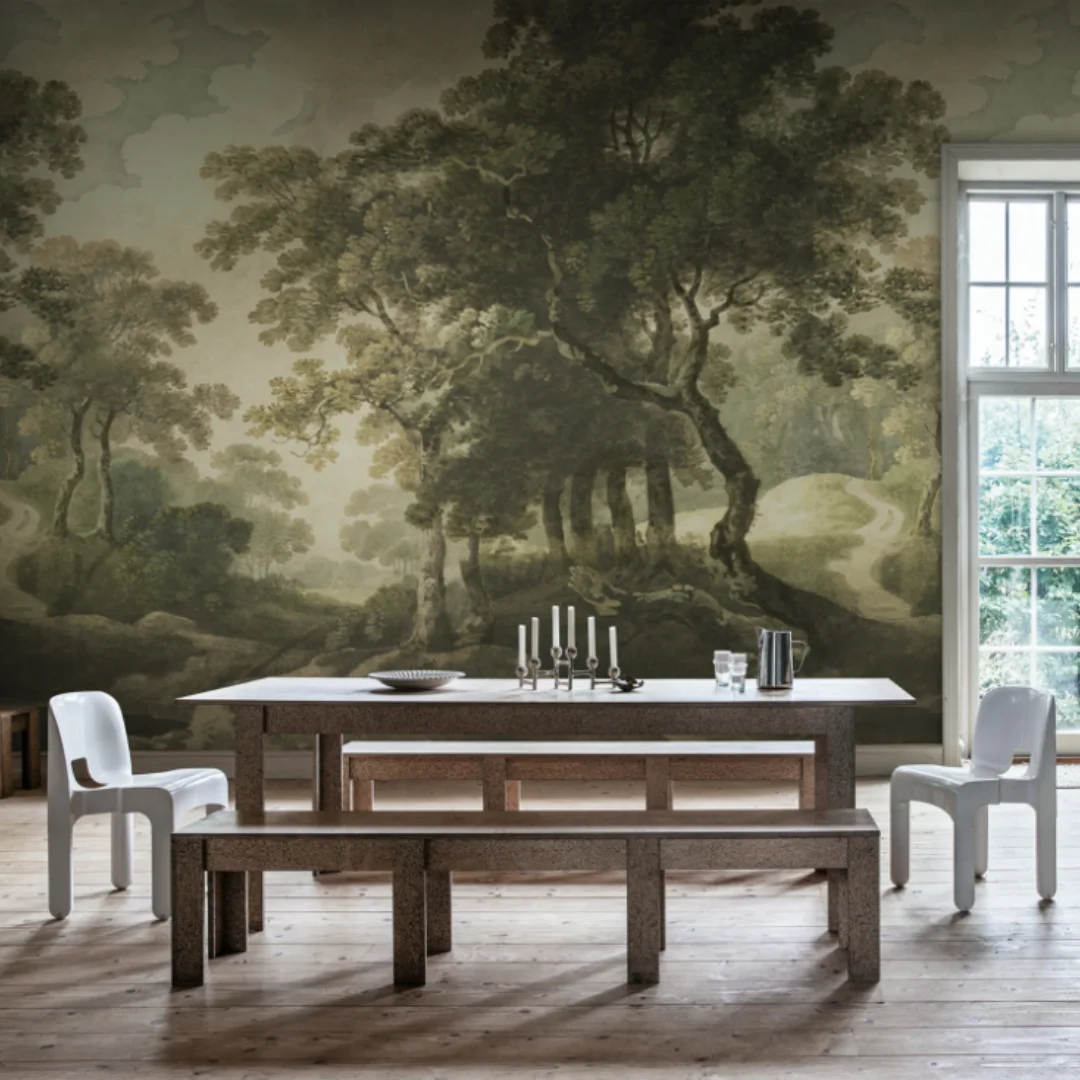 Customized mural European retro manor ancient tree wallpaper home decoration living room bedroom corridor big tree 3d mural