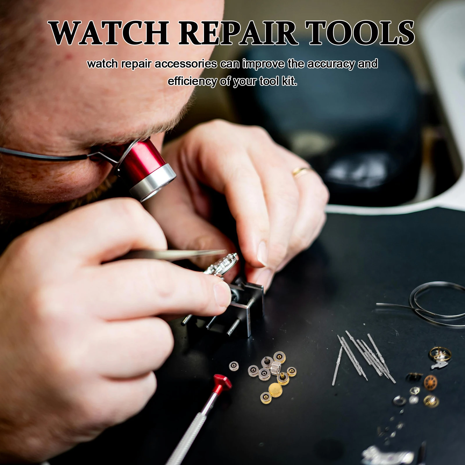 

Crown Accessories Watch Crowns and Stems Gold Silver Repair Kit for DIY Maintenance
