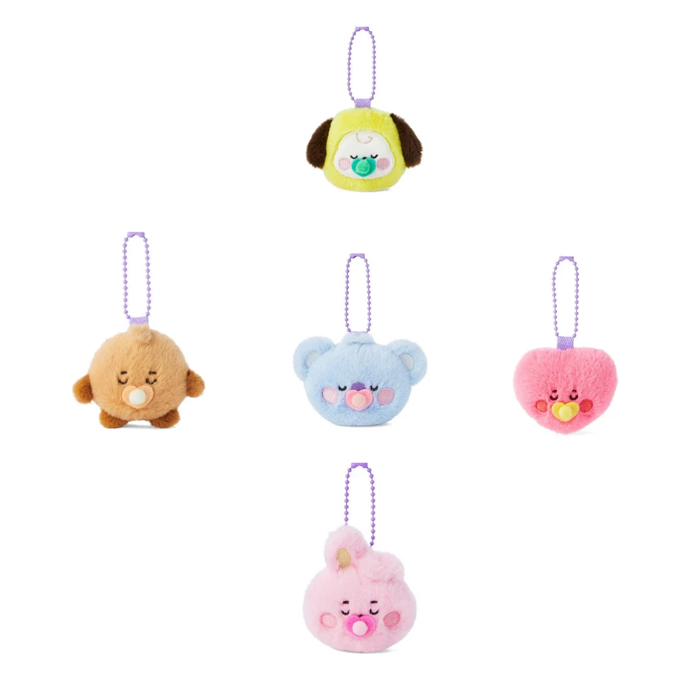 

Новая плюшевая игрушка BT21 2025 года: модный корейский мультяшный плюшевый брелок-подвеска для рюкзака, аксессуар, подарок для девочек