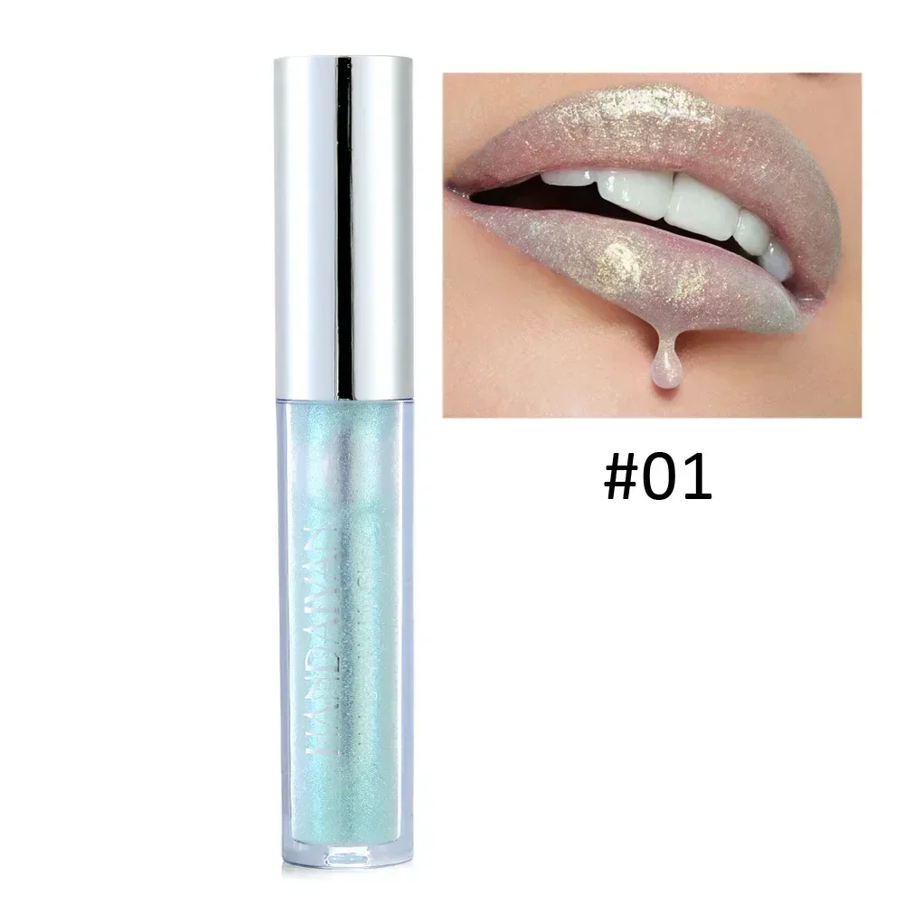 Heallor glitter lip gloss langlebiger lippenstift flüssig wasserdicht befeuchten leuchtende lip gloss frauen bilden kosmetik nackt rosa