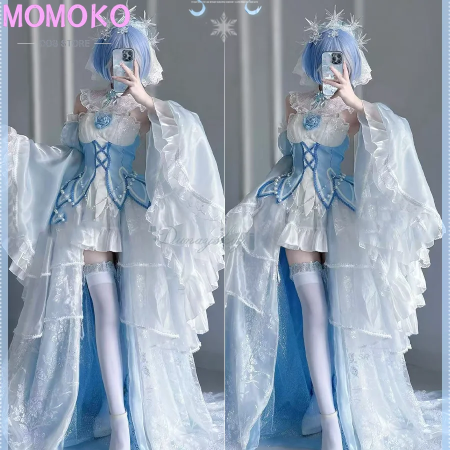 Anime re: zero ramu lindo unif - Re Zero Rem Wig avaliação e preço