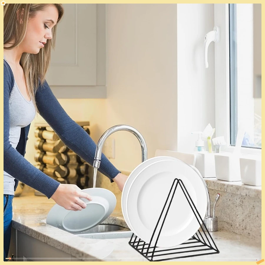 Triangle File Holder,5 Slot Metal Vinyl Record Stand Holder Magazine Newspaper Holder Photography Props for Office Home