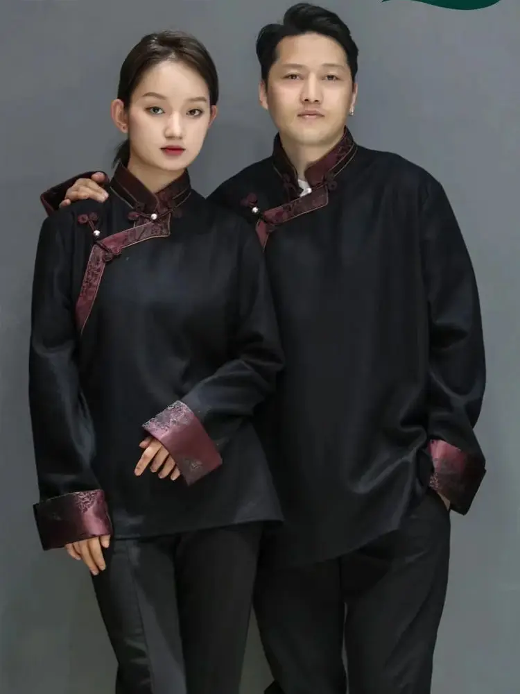 Jesienna nowa koszula para tybetańska klasyczna koszula kardigan kurtka