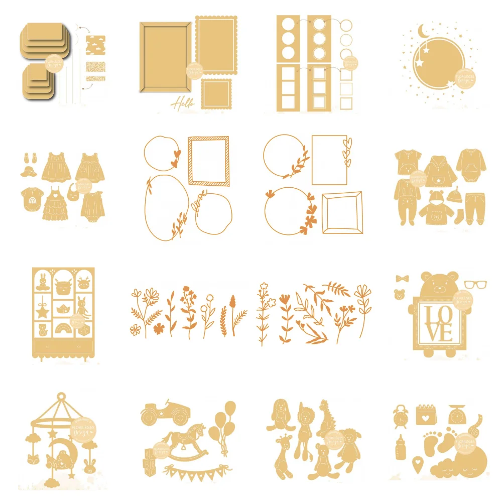 Новинка 2023, французская детская рамка, металлические штампы для DIY, скрапбукинг, альбом, бумажные карты, декоративные поделки, тиснение, высечки