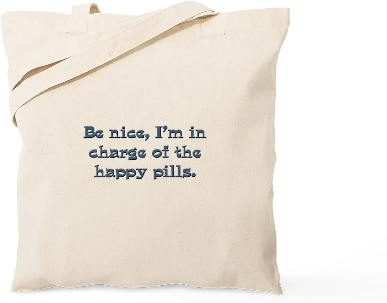 Medical Worker Canvas Tote Bag Natural Beige Reusable Shoulder Bag For Pharmacist Nurse Daily Use