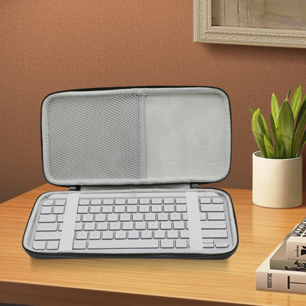 EVA Hard Case Illuminated Keyboard Storage Case Carry Case for Logitech MX Keys Mini Wireless Keyboard