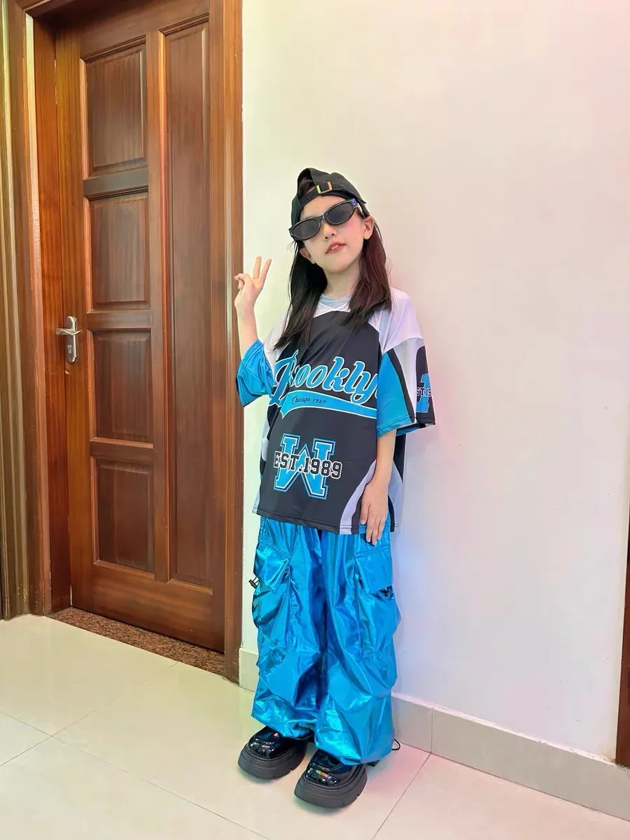 

Детские костюмы для уличных танцев, крутые костюмы для джазовых танцев в стиле хип-хоп для мальчиков, модные костюмы для сценических подиумов для девочек