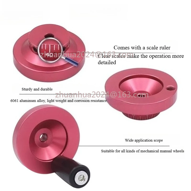 New 1pc DIY Lathe Rotating Top Wire Handwheel, Fixed Small Hand Crank, Mechanical Accessories, 6mm, 8mm,10mm, 12mm
