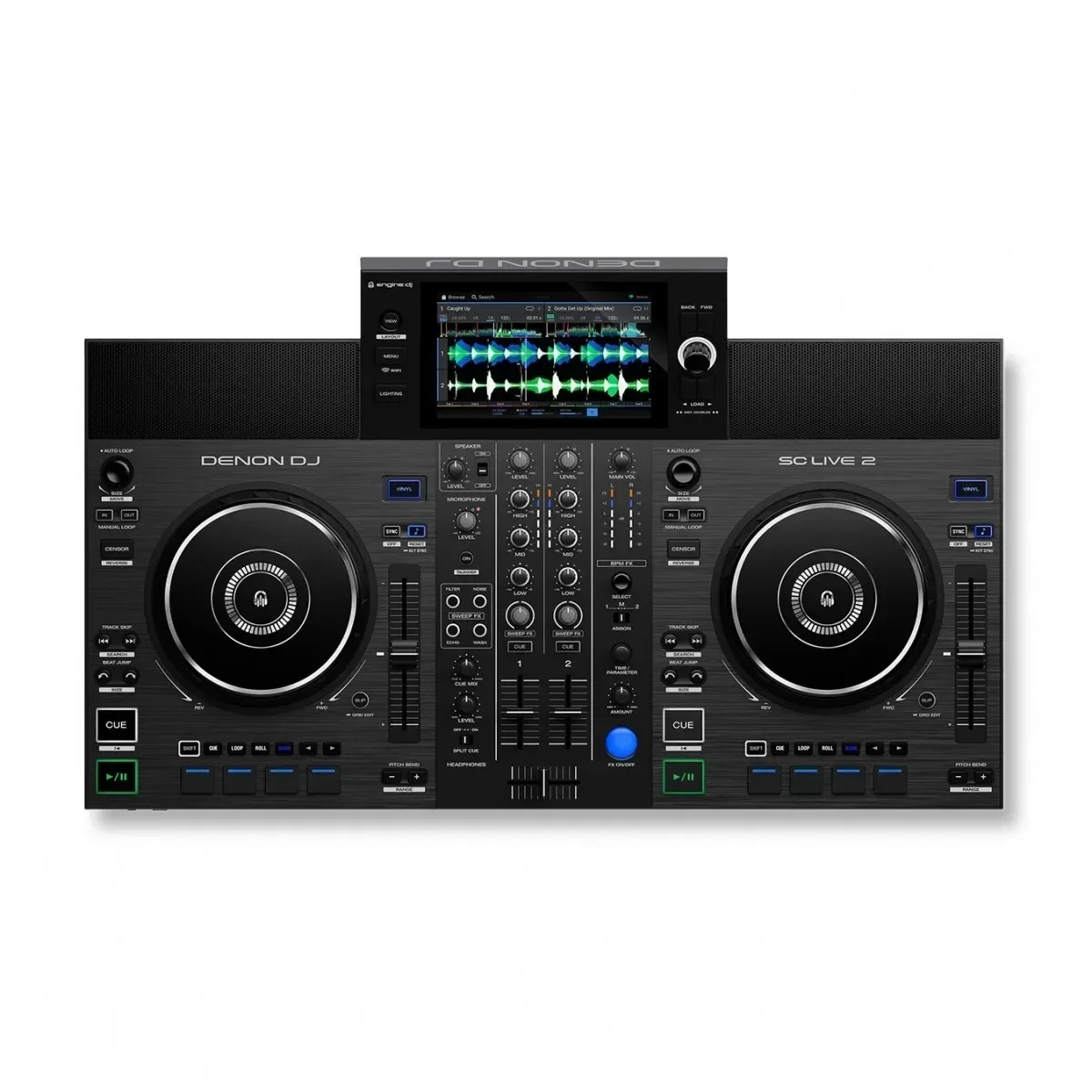 Summer discount of 50% HOT SALES Denon DJ SC Live 2 Standalone DJ Controller with HP1100 Headphones