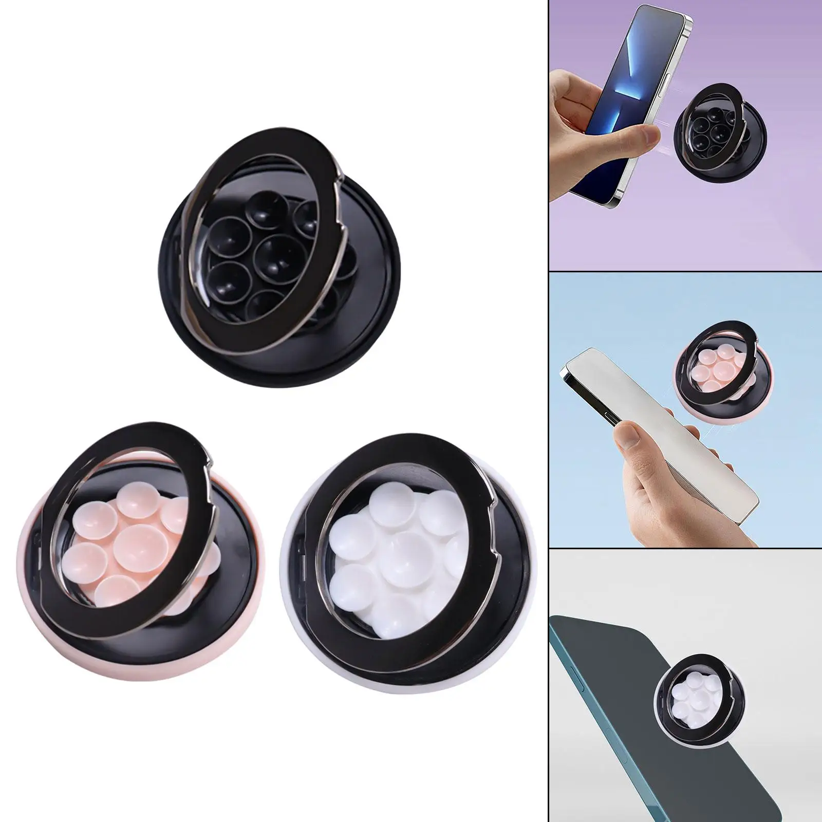 

Suction Cup Phone Mount Silicone Phone Grip Holder Practical Sticky Multipurpose for Creators Makeup